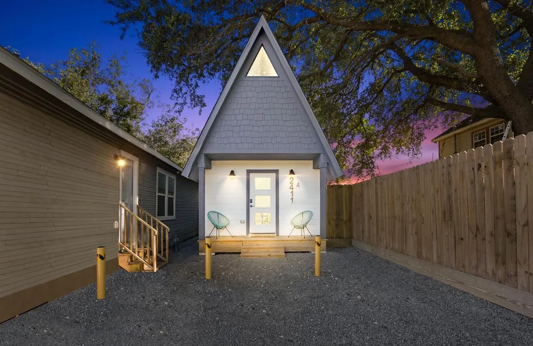Unique A-Frame Tiny House In Houston Central-1