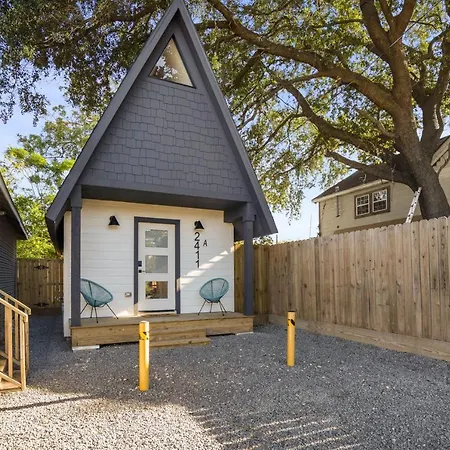 Unique A-Frame Tiny House In Houston Central-3
