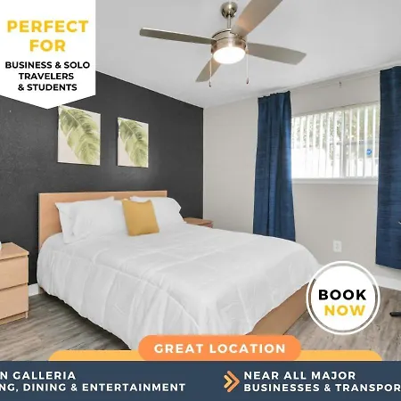 Cozy Room, River Oaks, U Of H, Pool,Parking-3