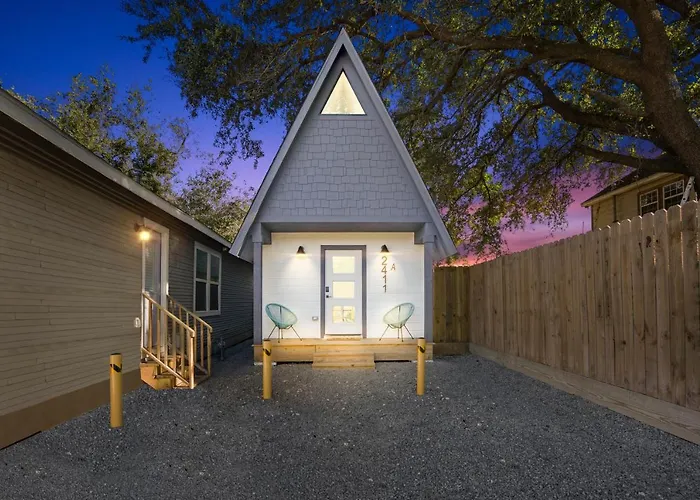 Unique A-Frame Tiny House In Houston Central