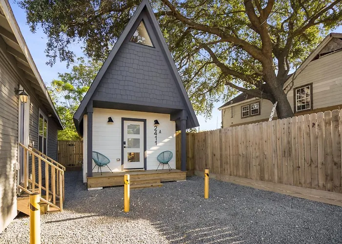 Unique A-Frame Tiny House In Houston Central