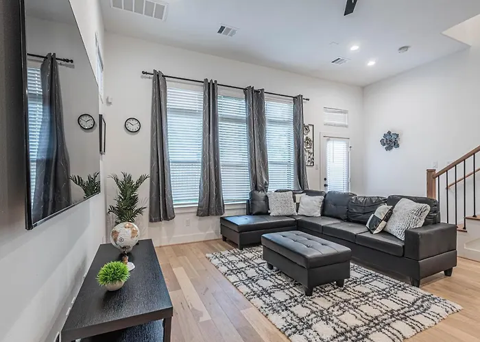 Huisdiervriedelijke Luxury 3Br, Ks Bed Mins Away 4Rm Dtown, Med Ctr Villa Houston