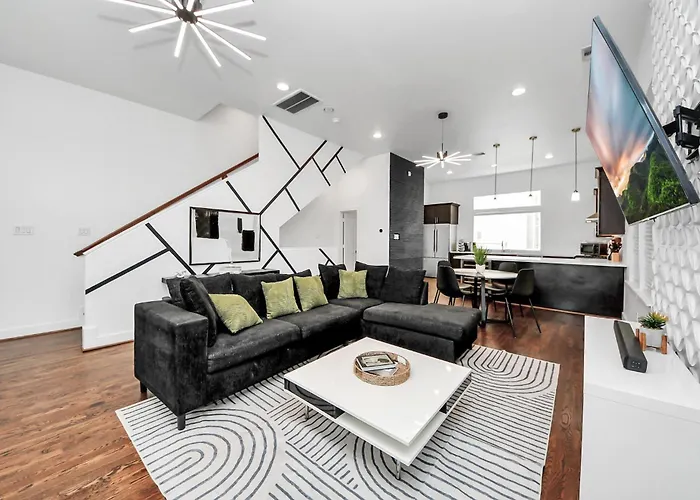 Amazing Rooftop! Downtown Skyline Views!!! Sleeps 15 Houston