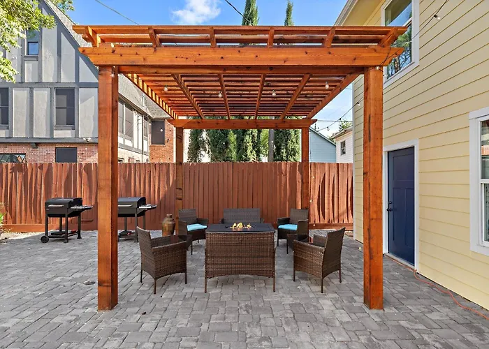 Haustierfreundliches Museums Cozy Med Center Apt Bbq Fire Pit Games Houston